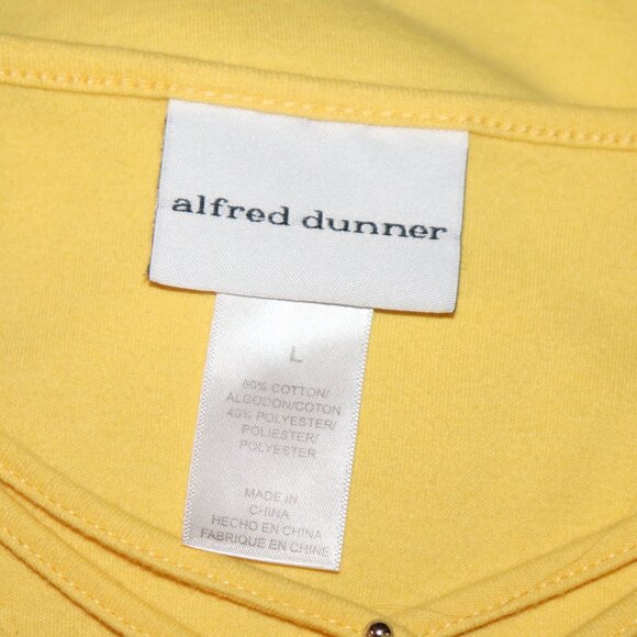 🌞✨💛 Alfred Dunner Tee · Crisscross Sparkle · Size L - Picture 2 of 6